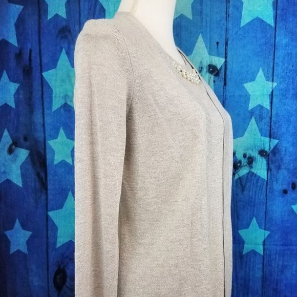 NOTATIONS Silver Metallic Pullover Sweater Blouse - Women's PM - Picture 8 of 11